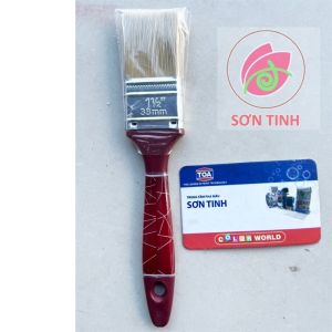 (12 cây/Lố) giá sỉ Cọ Quét Sơn Dầu và Sơn Nước Cán nhựa Nâu Thanh Bình