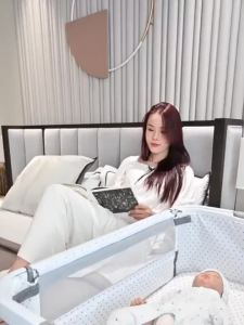 [SG Seller]✅ Baby Crib Multifunctional Foldable Removable Portable Newborn Cradle Bed Baby Cot