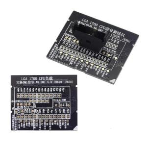 LGA 1700โหลดดัมมี่ตัวทดสอบซ็อกเก็ต CPU มีอินดิเคเตอร์ LED Z690ปลอมสำหรับการส่งข้อมูลเมนบอร์ด DMI 5.0 H670