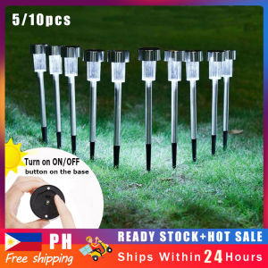5pcs LED Outdoor Garden Light Solar Powered Landscape Yard Lawn Path Lamp Waterproof tube lights