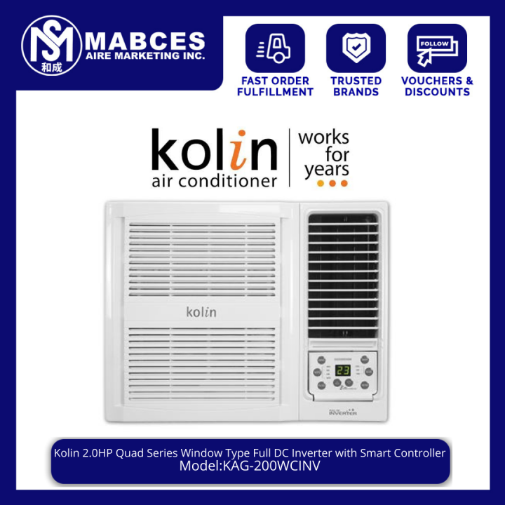 Kolin 2HP Quad Series Window Type Full DC Inverter with Smart ...
