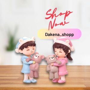 ORNAMEN MINIATUR  MULTI MOTIF  PASANGAN MESRA BEAR  / MOTIF LUCU BERUANG