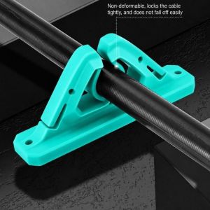 DOOUR 2PCS Pack Silicone Fishing Rod Holder No Drilling Design Fast Clip Mechanism Fishing Pole Storage Rack Portable Wall Mount Fishing Rod Fast Clip Fishing Gear Storage