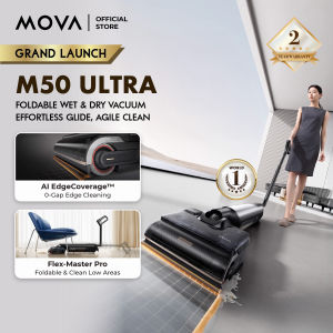 【GRAND LAUNCH】MOVA M50 Ultra Wet and Dry Vacuum Cleaner Floor Washer | AI EdgeCoverage | Foldable Bendable | Deodorizer