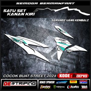 (COD) Decal Sticker Skotlet Variasi Beat New CBS DELUXE STREET Remote 2024 2025 Semifull Terbaru Desain IH0040