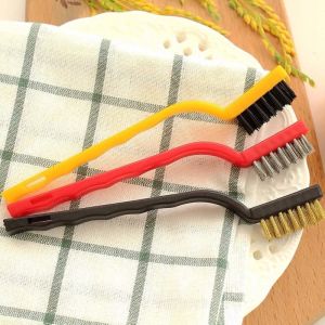 3PCS Stainless Steel Brush Cleaning Polishing Detail Metal Brush Household Rust Scrub Remove Tools