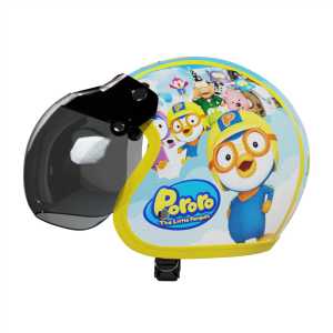 Helm Bogo Retro Anak Printing Kids Laki Laki Perempuan Usia 2 3 4 5 6 Tahun Karakter Pororo Lucu Imut