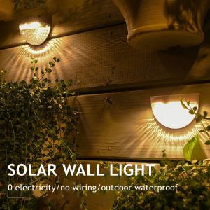🔥【Readystock】 + FREE Shipping🔥 Solar 6 LED Light Auto ON /OFF Outdoor Waterproof Fence Roof Up-Stair Wall Lights Mounted Yard Lamp Solar