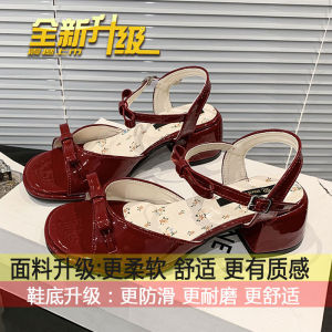 [Free Shipping] Versatile sandals for women to match skirts 2025 new summer style for petite women with chunky high heels