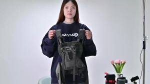 FOMITO Dual Camera Harness Multi Carrying Chest Vest System with Side Holster for Canon Nikon Olympus DSLR Cameras