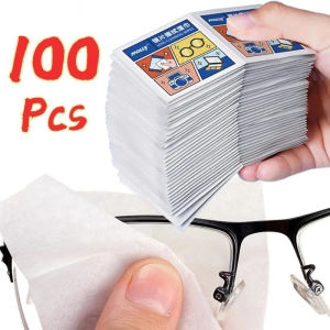 ผ้าเช็ดแว่นกันฝ้า กระดาษเช็ดเลนส์ ผ้าเช็ดทำความสะอาดหน้าจอกันฝ้า ผ้าเช็ดแว่นแบบใช้แล้วทิ้ง ผ้าเช็ดแว่นแบบเปียกที่อ่อนโยน พกพาสะดวก บรรจุแยกชิ้น เหมาะสำหรับใช้กับแว่นตา กล้อง และหน้าจอผลิตภัณฑ์อิเล็กทรอนิกส์