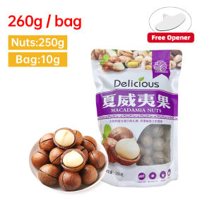 Mr.Squirrel Macadamia Nuts 250g/500g Nutrition Creamy Nuts Healthy Green Food With Opener