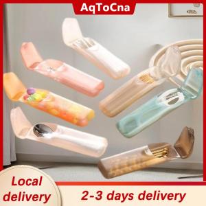 [COD] AqToCna Ship within 24 hours Mini Storage Box Travel Portable Transparent Toothpick Cotton Swab Box For Outdoor Travel Kitchen Restaurant Supplies