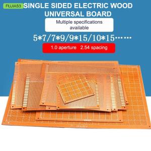 FUJIAS3 PCB Universal Board Single PCB Board Prototype Perforated Grid Board Kit Experimental Bakelite Copper Plate Circuit Board
