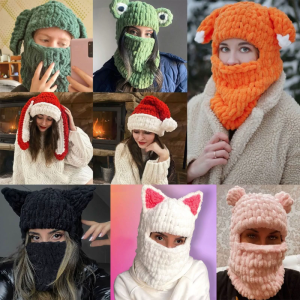Mũ Lưỡi Trai ấm áp cho mùa đông dệt kim Mũ len Mũ thoáng khí phụ nữ headdress hóa trang cho cả nam và nữ dành cho người lớn trang phục năm mới Headgear