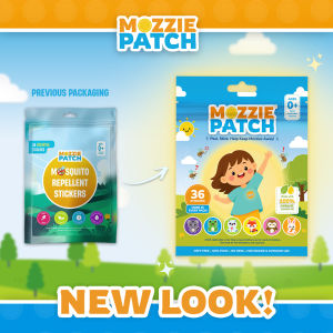 MOZZIE PATCH®  Mosquito Repellent Stickers – DEET-Free Natural 8-Hour Protection for Kids & Adults (3 Packs - 108 Stickers)