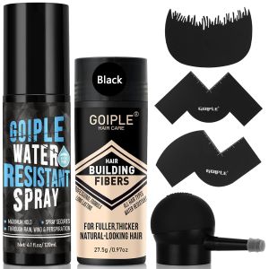 Hair Fiber Water Resistant Spray for Men Hair Fiber Holding Sprays for Black Hairs Extra Hold Barber Enhancement Sprays for Hair & Beard- Hairline Enhancer & Volumizing Spray Barber Enhancement Card