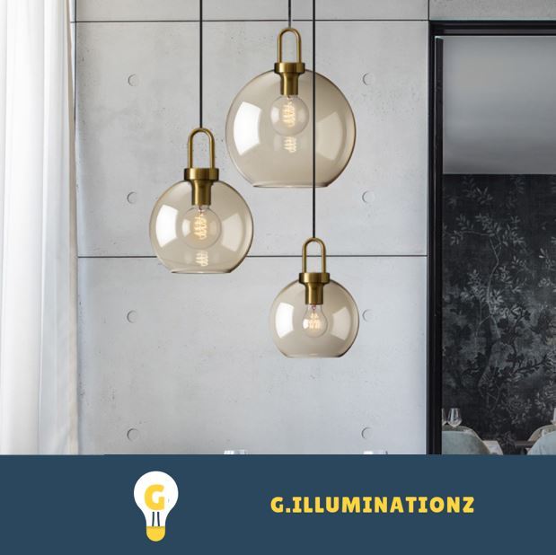 Nordic Minimalist Single Pendant Glass Lamp Shade E27 Hanging Light / Retro Chandelier /Vintage