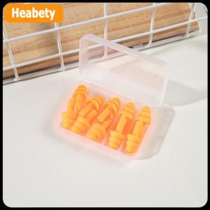 【2-3 days delivery】 Swimming Waterproof Insulation Comfort Ear Plugs Noise Cancelling For Sleep 5 Pairs Colorful Soft Silicone Earplugs