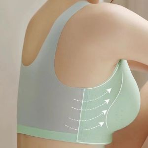 SHUNAICHI Latex Underwear Bra Womens Plus Size Seamless Bra Top Push-Up Bra Top Bh Comfortable Heat Dissipation Gather Shockproof Pad Bra