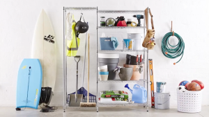 MZG-007 ชั้นวางของปรับระดับ 4-6 ชั้น ขนาด 90x35x180 cm. สีโครเมี่ยม รับน้ำหนัก 375 กิโลกรัม #ชั้นวาง #ชั้นวางปรับระดับ #ชั้นวางเหล็ก #ชั้นเหล็ก