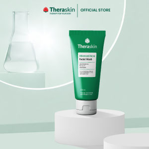 Theraskin BPOM Advanced Acne Facial Wash - Sabun Wajah Cair untuk Kulit Berjerawat dan Bruntusan dengan Salicylic Acid dan Allantoin