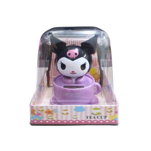 【READY STOCK🛒】 Solar Dancing Figurine – Kuromi Teacup/Cupcake Dashboard Deco Toy Rilakkuma Stitch