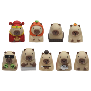 Gradients Color Resin Keycaps Featuring Capybara Art Compactly Size Key Caps Lightweight Build For Mechanical Switches