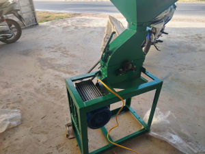 Máy xay nghiền ngô hạt thành mảnh vụn - bột mịn TẶNG KÈM 1 MẶT SÀNG