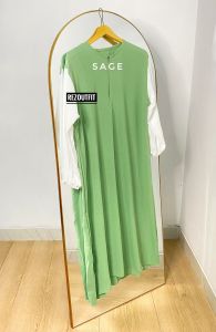 Daster Crinkle Fathia / Daster crinkle kombinasi Ld 120 / Dress Fashionable 2 tone