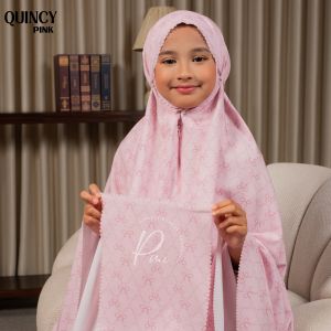 Melika - Mukena Anak Travel Mini Parasut Korea LaserCut 2in1 Anak