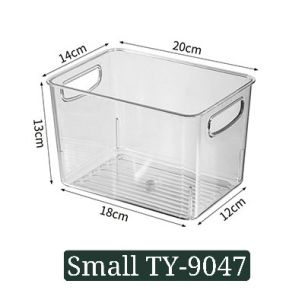 Clear Rectangle Acrylic Material Plastic Storage Box for Kitchen Fridge Freezer-TY-9047