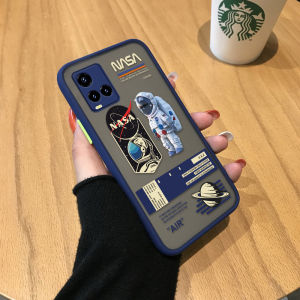 UCUC เคสโทรศัพท์เคสสำหรับ Vivo Y21 2021/Y33S VivoY21 Y21 2021/Y33S VivoY21เคสโทรศัพท์แบบใสขุ่นลายอวกาศ NASA อเมริกาเคสมือถือ เคสโทรศัพท์ เคสเด็กผู้ชายเคสป้องกันกล้อง