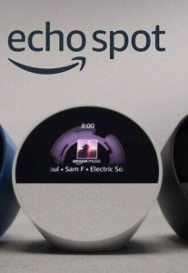 Amazon Echo Spot 2024 - Smart Alarm Clock with Alexa Bluetooth Wireless Speaker