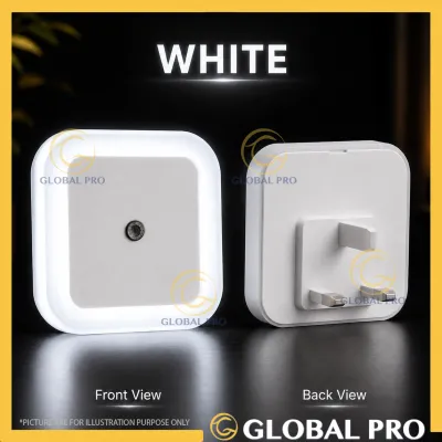 LED Light Lampu Tidur Night Lamp Lighthing Light Sensor 3 Pin Plug Mini LED Light Wireless LED Light 卧室感应夜灯