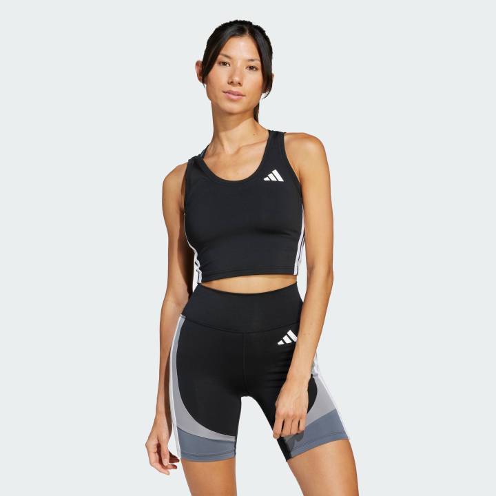 adidas Training Gym Training Train Essentials 3-Stripes Crop