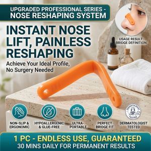 Reusable Nose Shaper Clip Nose Bridge Lifter Invisible Silicone Nose Reshaping Tool Lifts Nose Tip Enhances Bridge Natural Looking Nose Corrector Beauty Tool