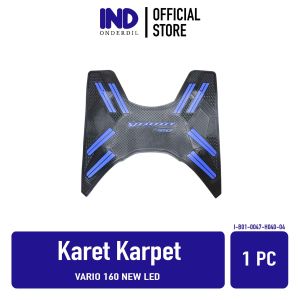 Karpet-Injekan-Pijakan-Alas Kaki-Bordes Karet Vario 160 New LED 2022 Merah-Biru-Putih-Abu