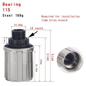 Cối FreeHub Xe Đạp MTB NOVATEC Chất Liệu TiTan Vòng Bi Hạt/ Vòng Bi Kín Tùy Chọn Tương Thích 8/9/10/11 Tốc Độ Dành Cho Xe Đạp Leo Núi/Xe Đạp Road