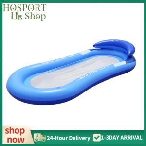 【HPS】 Inflatable Floating Row Swimming Party Beach Water Pool Float Lounger Chair