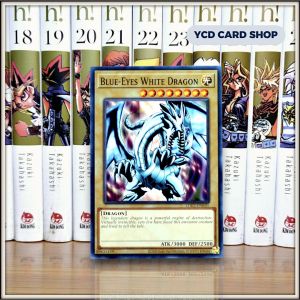 [ YCDcardgame] Thẻ bài yugioh chính hãng Blue-Eyes White Dragon ( Art tung cánh)  – Common