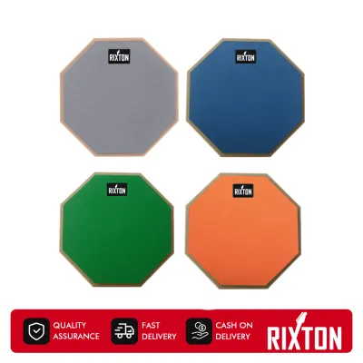 Drum Practice Pad 8 Inches RIXTON Silent Practice Drum Pad With Drum Sticks Provides A Great Rebound - Perfect Snare Drum Pad For Quiet Workouts On Snare Drums And On Your Lap