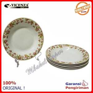 Piring Makan Piring Keramik Piring Makan Keramik Piring Lontong Motif Per 6 Pc 925 Inch Vicenza SNI