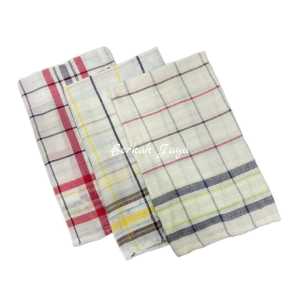 Serbet Dapur Lap Kotak Besar Kain Warna Serbaguna Lap Piring 12 Pcs / 1 Lusin