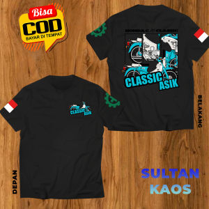 Kaos Dewasa Motor Clasic Asik - Baju Viral Terbaru - Tshirt Motor Classic - Kaos Lengan Pendek