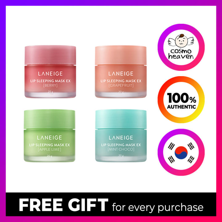 LANEIGE Lip Sleeping Mask EX 20g (4 types) Berry/Grapefruit/AppleLime