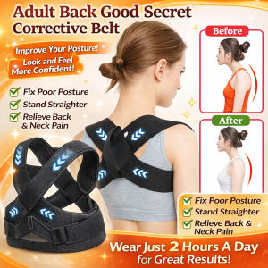 Adjustable Posture Corrector Back Brace For Neck Shoulder Support Comfortable Posture Support Corrector Breathable Design Upper Body Posture Corrector For Men And Women