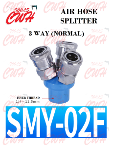 2WAY 3WAY PNEUMATIC AIR GAS COMPRESSOR DISTRIBUTER C TYPE HOSE SPLITTER QUICK FITTING CONNECTOR COUPLER JOINT SMV SMY CWH TOOLS SDN BHD CWH GROUP CWH TOOLS TRADING