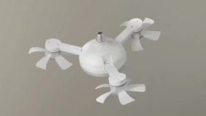 E27 Ceiling Fan Light Invisible Remote Control Fan LED Ceiling Fan Light Remote Control Folding Fan