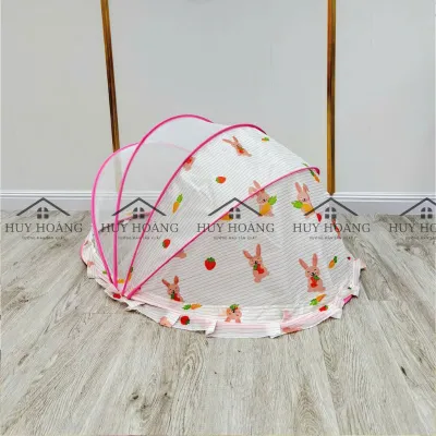 Màn chụp tự bung gấp gọn cho bé - Mùng chụp tự bung chống muỗi cho bé sơ sinh bé lớn an toàn tuyệt đối
